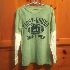 Carter's long sleeved, 1st Round Draft Pick football tee